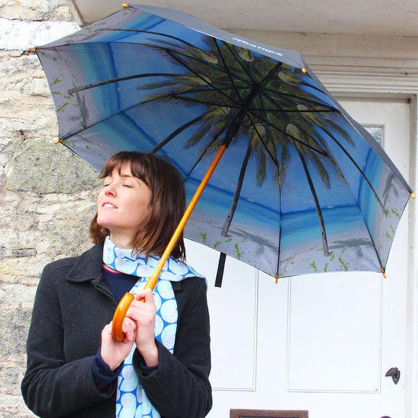 Pink House Mustique Umbrella PALM