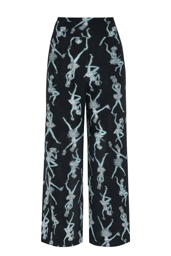 Pink House Mustique Silk Gabija Palazzo Pants FRUIT PUNCH