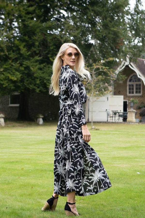 Pink House Mustique Silk Gabija Palazzo Pants PLANTATION