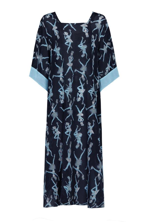 Pink House Mustique Silk Samantha Kaftan FRUIT PUNCH