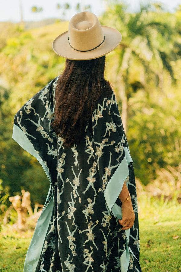 Pink House Mustique Silk Samantha Kaftan FRUIT PUNCH