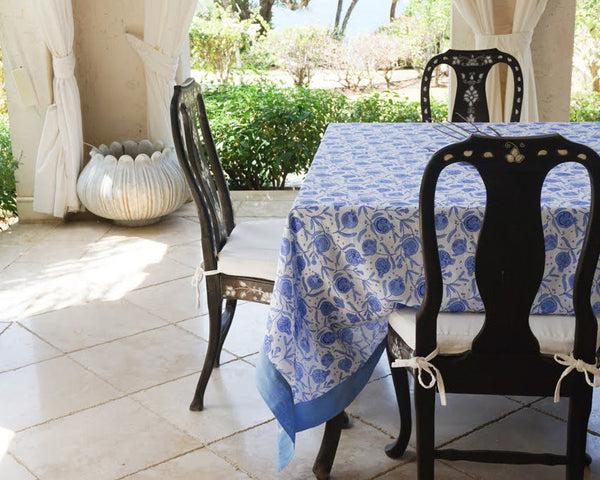 pink house mustique Tablecloth & Napkin Set POMEGRANATE