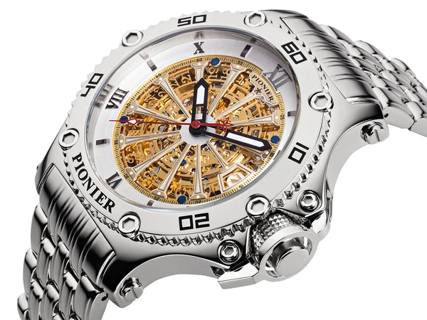 Pionier Automatic Barcelona GM-516-7 | Silver | Pionier Germany