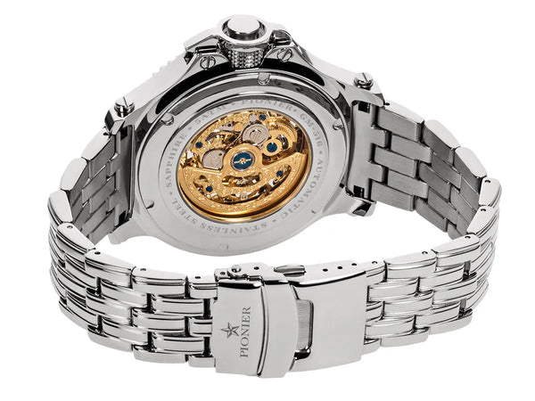 Pionier Automatic Barcelona GM-516-7 | Silver | Pionier Germany