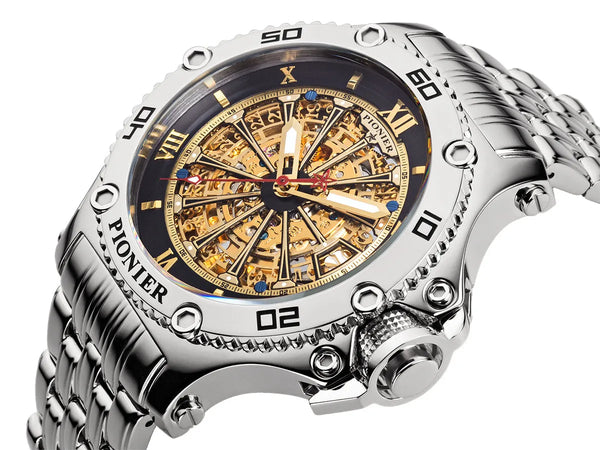 Pionier Automatic Barcelona GM-516-8 | Silver | Pionier Germany