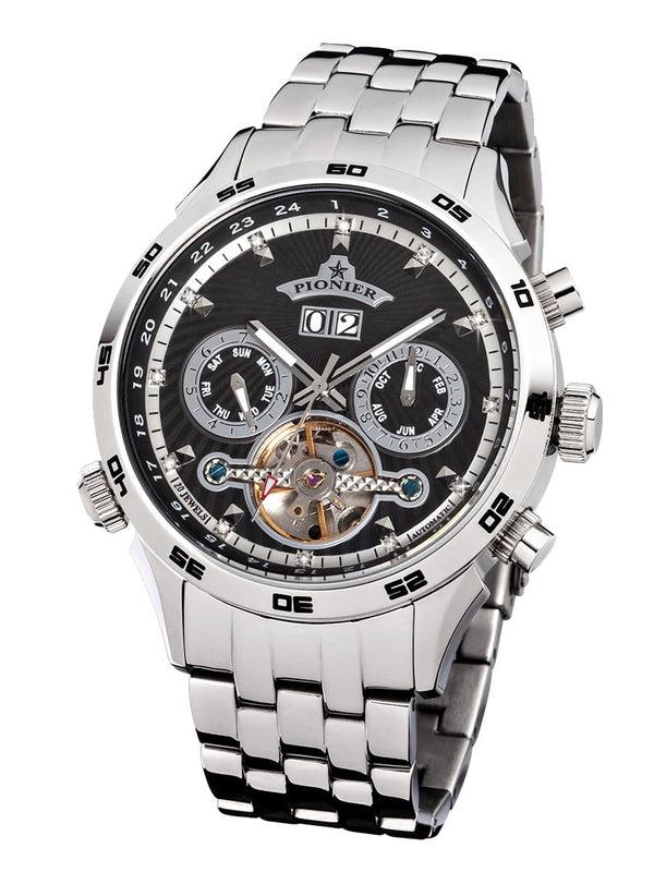 pionier Automatic calendar Florida Diamonds by Pionier Germany GM-505-5 | Silver |