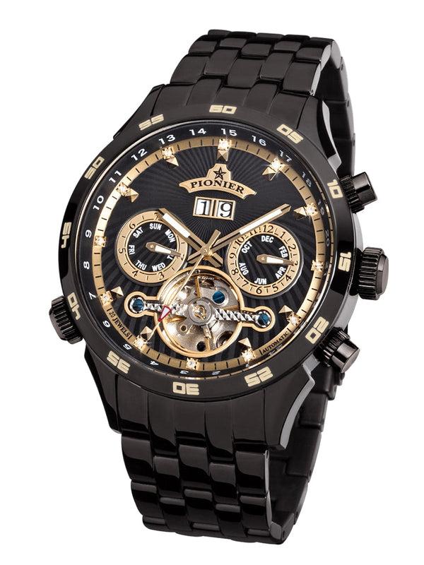pionier Automatic calendar Florida Diamonds by Pionier Germany GM-505-6 | Black |