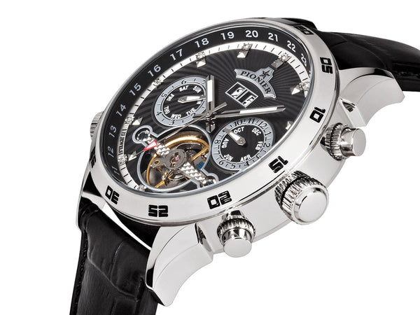 Pionier Automatic Florida Diamonds By Pionier Germany GM-505-2 | Silver |