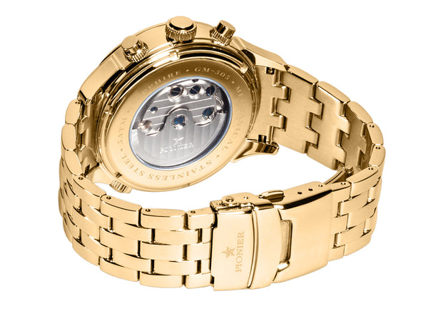 Pionier Automatic Florida Diamonds By Pionier Germany GM-505-12 | Gold |