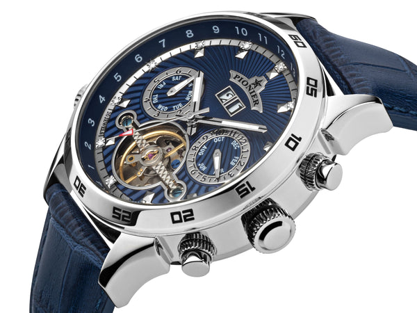 Pionier Automatic Florida Diamonds By Pionier Germany GM-505-9 | Silver |