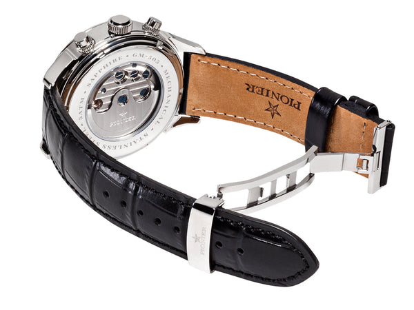 Pionier Automatic Florida Diamonds By Pionier GermanyGM-505-1 | Silver |