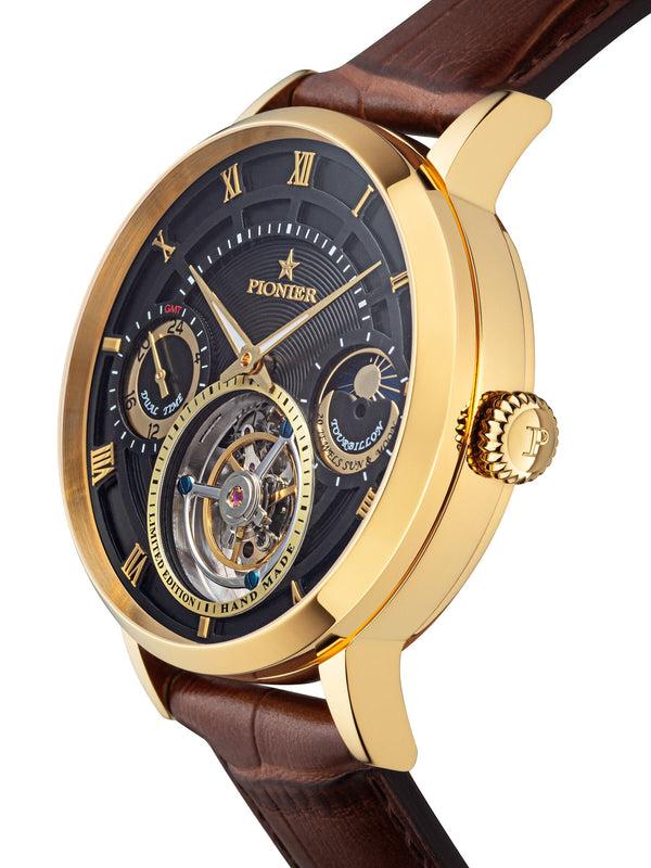 Pionier Handmade Lausanne Tourbillon By Pionier Germany - GM-905-4 |Gold|