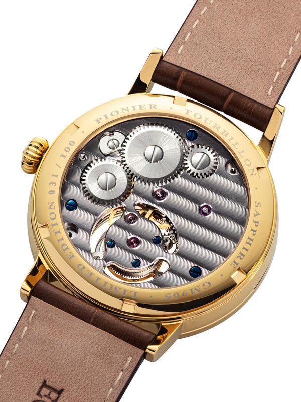 Pionier Handmade Lausanne Tourbillon By Pionier Germany - GM-905-4 |Gold|