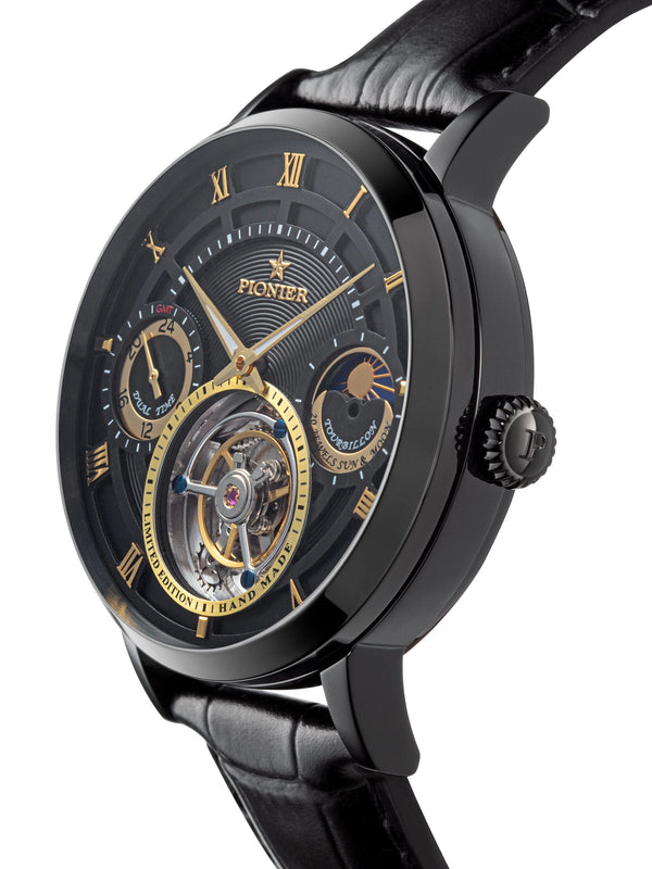 Pionier Handmade Lausanne Tourbillon By Pionier Germany - GM-905-6 |Black|