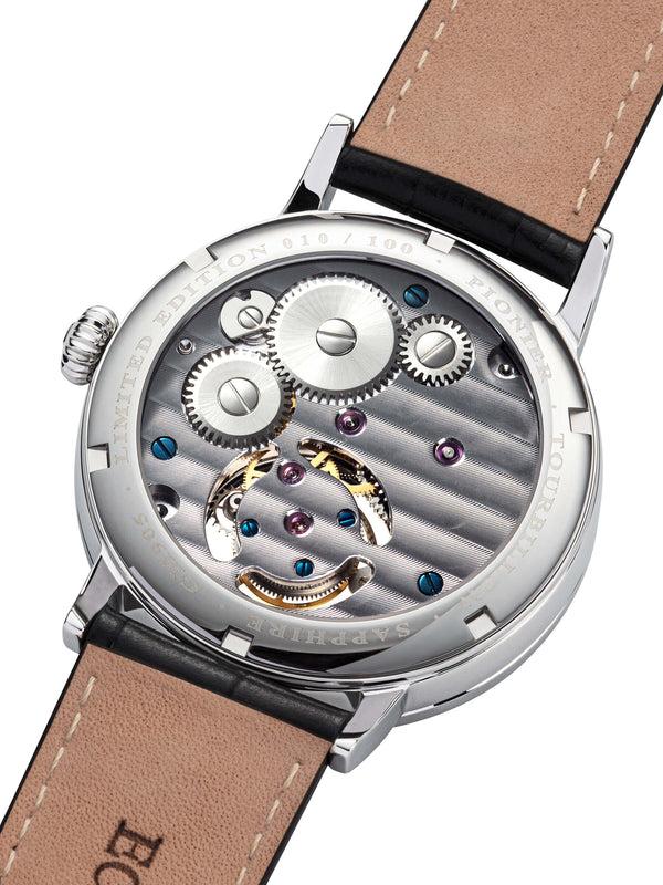 Pionier Handmade Lausanne Tourbillon By Pionier Germany - GM-905-2 |Silver|