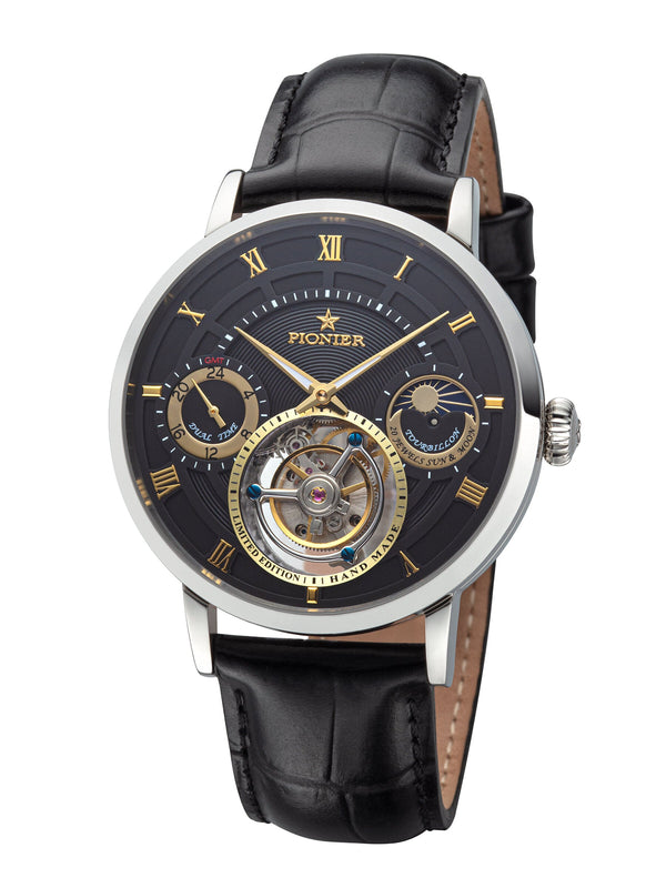 pionier Handmade Lausanne Tourbillon by Pionier Germany - GM-905-2 |Silver|
