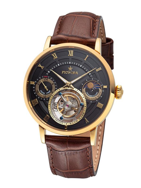 pionier Handmade Lausanne Tourbillon by Pionier Germany - GM-905-4 |Gold|