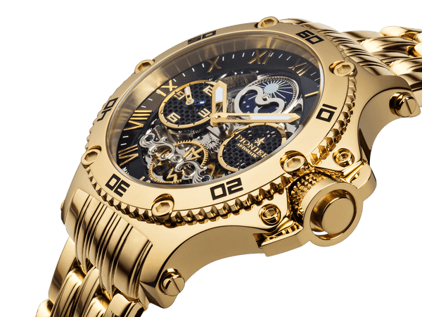 Pionier Hawaii Dual Time GM-514-8 Gold Pionier Germany