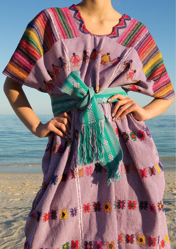 pippa holt Belt No.4 Handwoven aqua and pale pink belt pippa holt Belt No.4 Handwoven aqua and pale pink belt