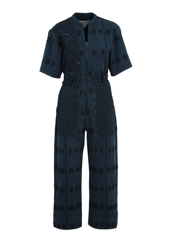 Pippa Holt Jumpsuit No.290 Jumpsuit In Navy With Black Design