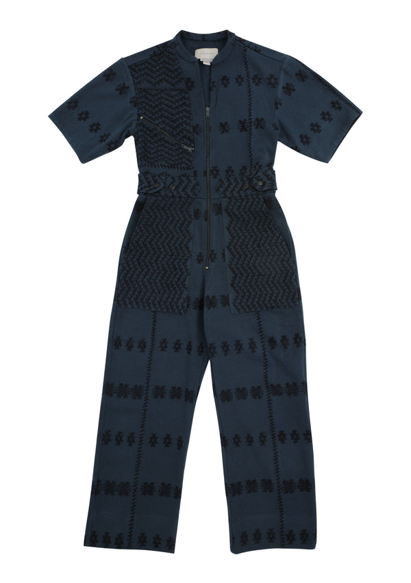 Pippa Holt Jumpsuit No.290 Jumpsuit In Navy With Black Design