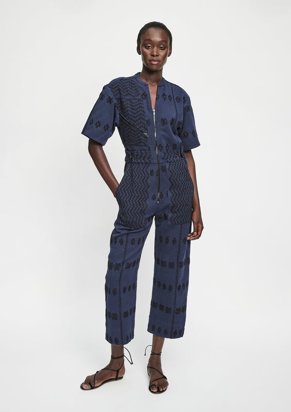 pippa holt Jumpsuit No.290 Jumpsuit in navy with black design