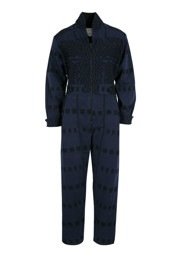 Pippa Holt Jumpsuit No.293 Jumpsuit In Navy With Black Design