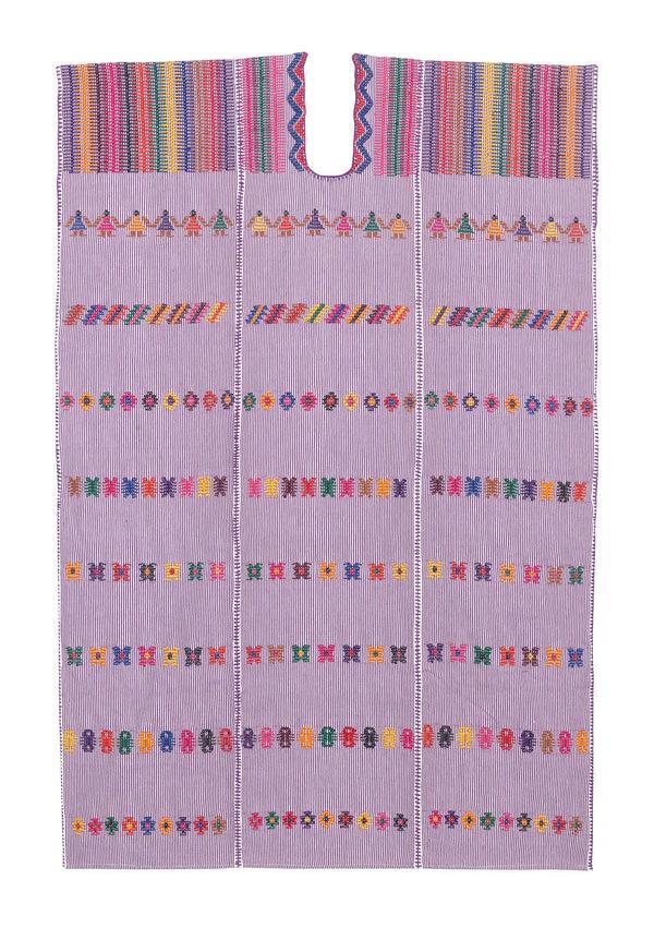 Pippa Holt Kaftan No.176 Three Panel 'Special Edition' Maxi Kaftan In Lilac With People Rainbow Design