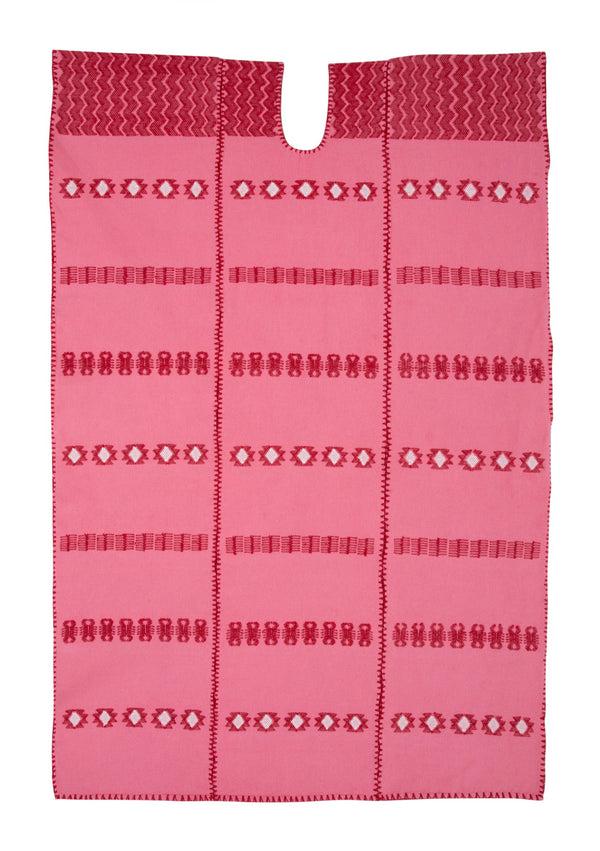 Pippa Holt Kaftan No.242 Three Panel Maxi Kaftan In Watermelon With Red Design