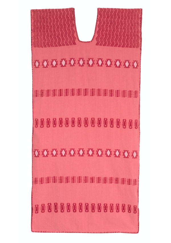 Pippa Holt Kaftan No.260 Single Panel Midi Kaftan In Watermelon With Red Design