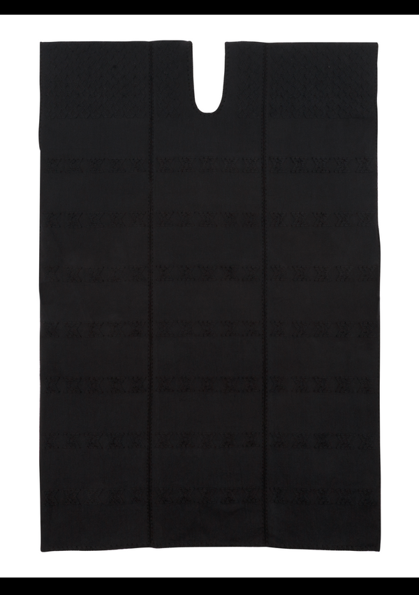 Pippa Holt Kaftan No.283 Three Panel Midi Kaftan In Black With Back Motifs