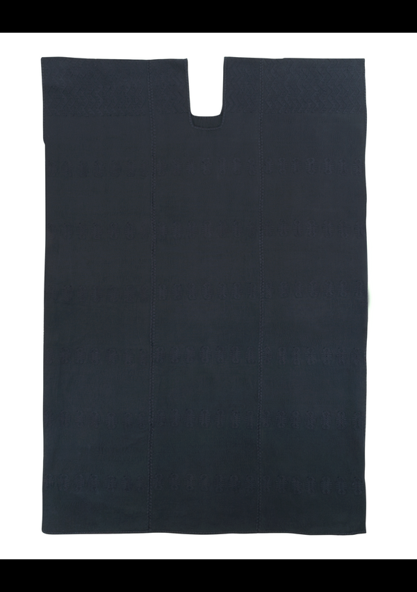 Pippa Holt Kaftan No.287 Three Panel Midi Kaftan In Navy With Navy Design