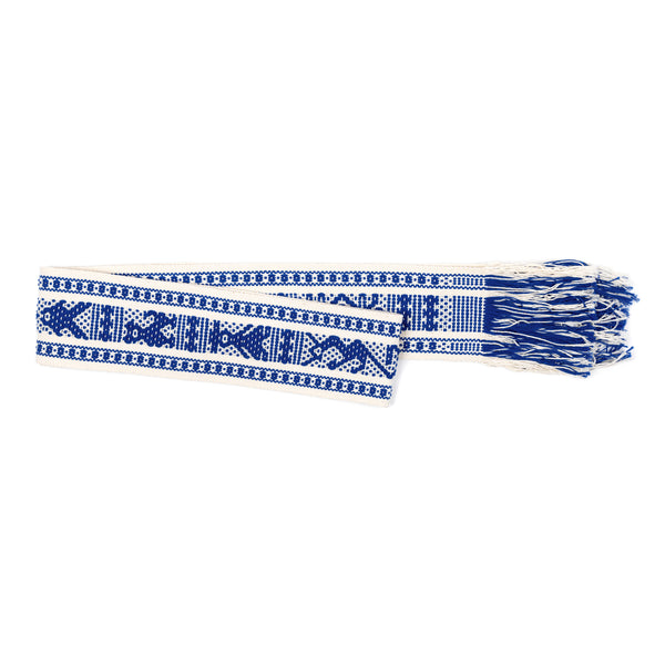 Pippa Holt Belt No.2 Handwoven Blue And White Belt