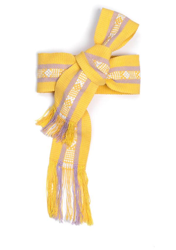 Pippa Holt Belt No.3 Handwoven Yellow Belt