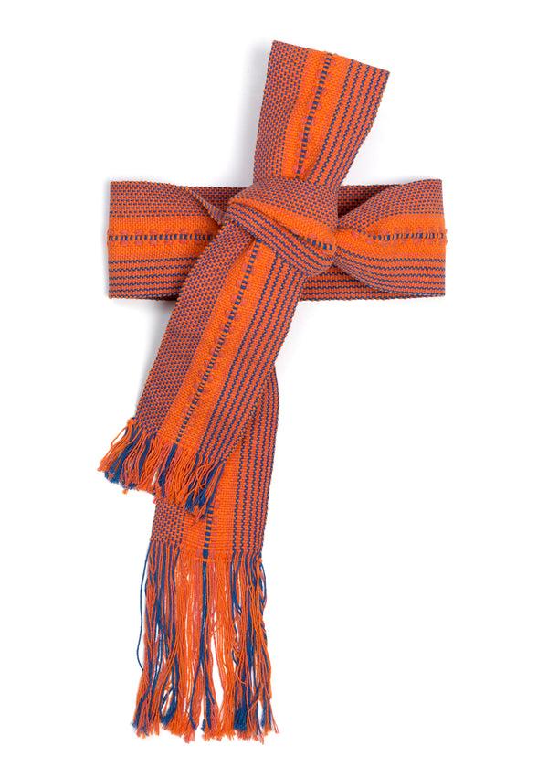 Pippa Holt Belt No.6 Handwoven Orange Belt