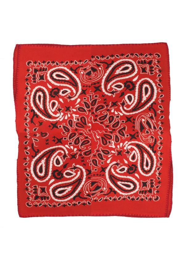 Pippa Holt Set No.695 Napkin Coaster And Placemat Set In Red With White And Black Bandana Design