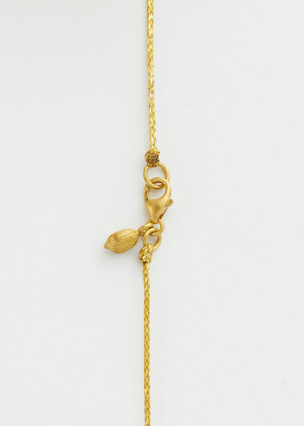 Pippa Small 18kt Colombian Gold San Pacho Pendant On Cord