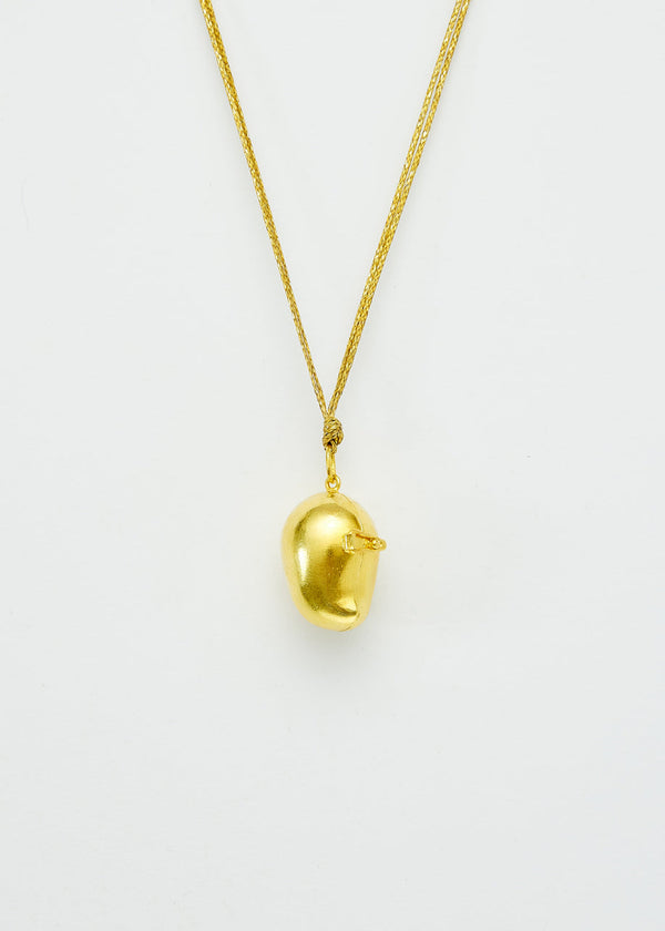 pippa small 18kt Gold Aphrodites Pearls Mango Pendant on Cord