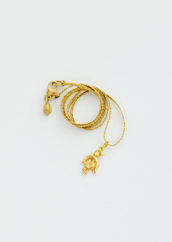 Pippa Small 18kt Gold Bethlehem Zaytun Sunbird Pendant On Cord