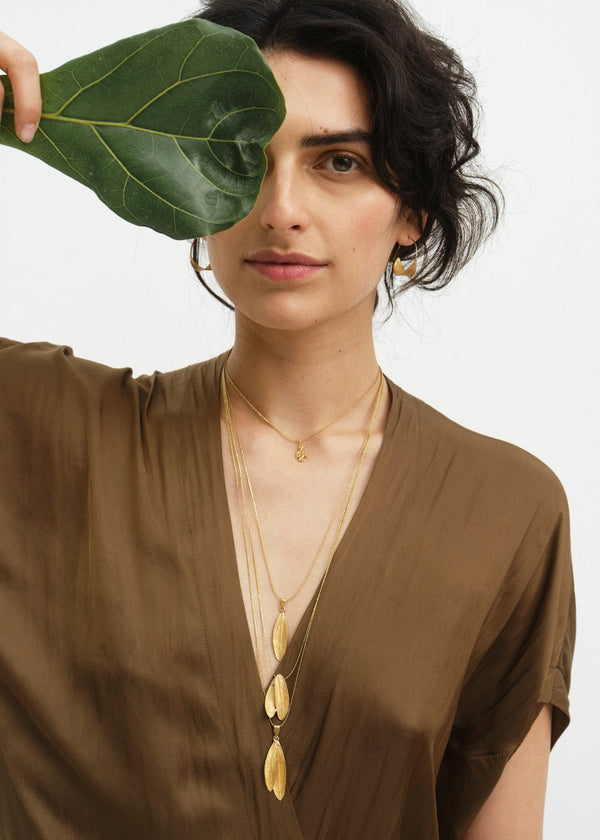 Pippa Small 18kt Gold Bethlehem Zaytun Sunbird Pendant On Cord