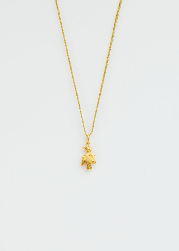 pippa small 18kt Gold Bethlehem Zaytun Sunbird Pendant on Cord