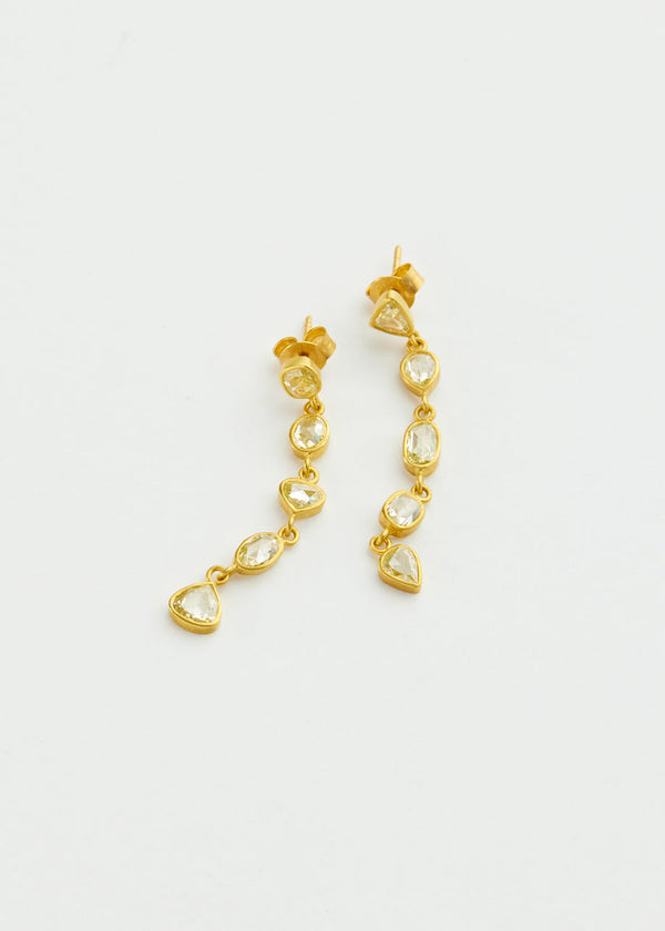 pippa small 18kt Gold Helios Diamonds Five Drop Earrings