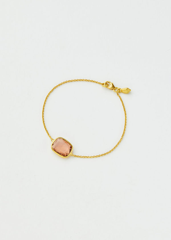 Pippa Small 18kt Gold Iris Orange Tourmaline Bracelet