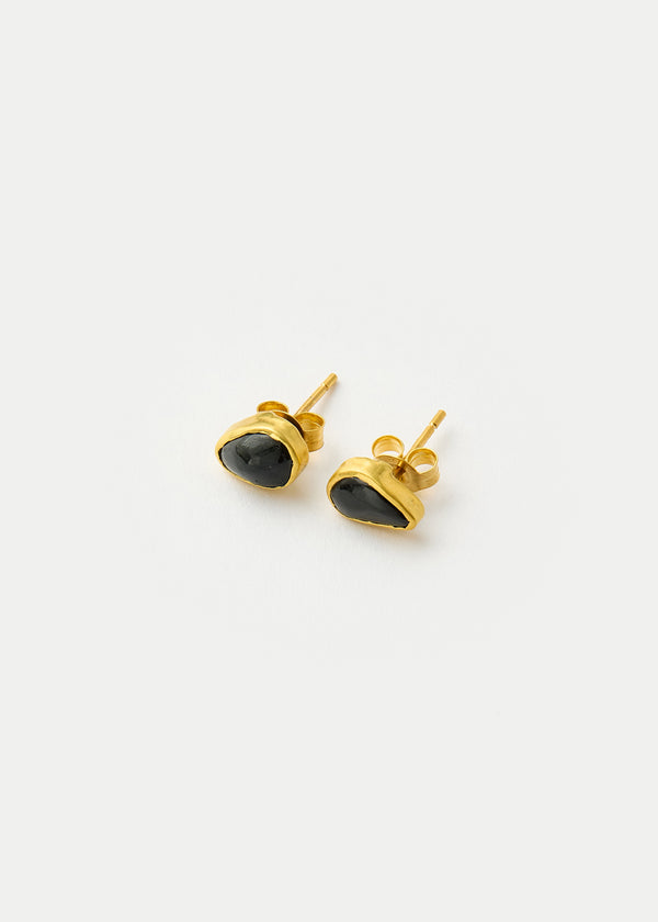 pippa small 18kt Gold Night Black Onyx Classic Studs