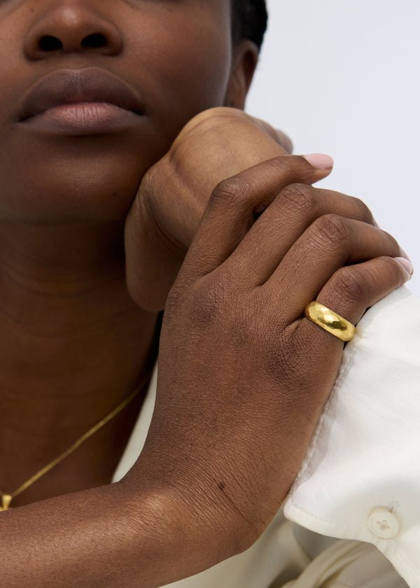 Pippa Small 18kt Gold PSTM Myanmar Aurora Faceted Ring