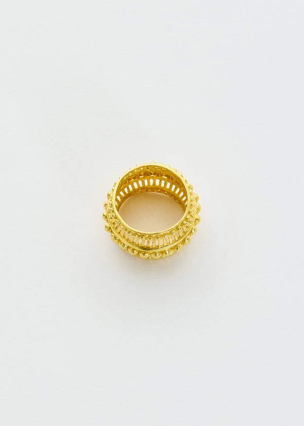 Pippa Small 18kt Gold PSTM Myanmar Aurora Pyu Crown Ring