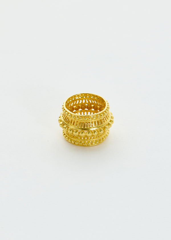 Pippa Small 18kt Gold PSTM Myanmar Aurora Pyu Crown Ring