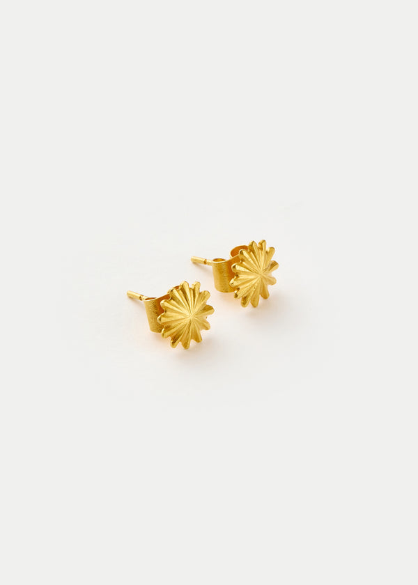 Pippa Small 18kt Gold PSTM Myanmar Aurora Pyu Sun Burst Studs