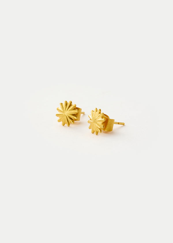 pippa small 18kt Gold PSTM Myanmar Aurora Pyu Sun Burst Studs