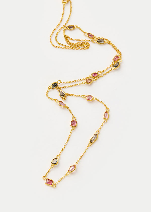 Pippa Small 18kt Gold PSTM Myanmar Aurora Spinel Necklace